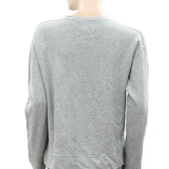 Nice Things Paloma S Grey Sweatshirt Pullover Top Solid Cozy Comfy L NEW - Picture 4 of 4